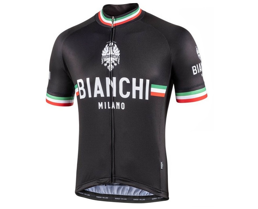 新品2021Bianchi 夏季骑行服女款短袖上衣公路车9D坐垫骑行短裤男 - 图1