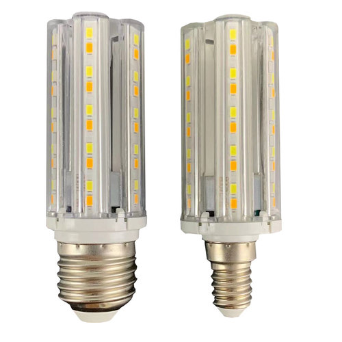 家用螺口led玉米灯12w超亮水晶灯泡小口e14大口e27吊灯光源柱形灯 - 图3