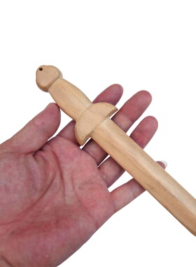 桃木剑挂件原木无漆八卦剑木雕剑道士剑摆件家居装饰把玩婴儿