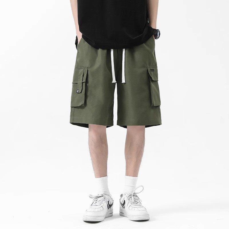 工装短裤男夏季2025新款美式潮牌大口袋休闲裤男生黑色五分中裤子,淘宝优惠券,粉丝福利购,淘宝优惠卷