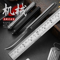 Mechanical folding knife 390 small knife sharp and high hardness outdoor multifunction cut melon fruit water fruit knife home edc folding knife