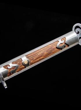 龙泉手工制作紫青唐横刀一体刀剑
