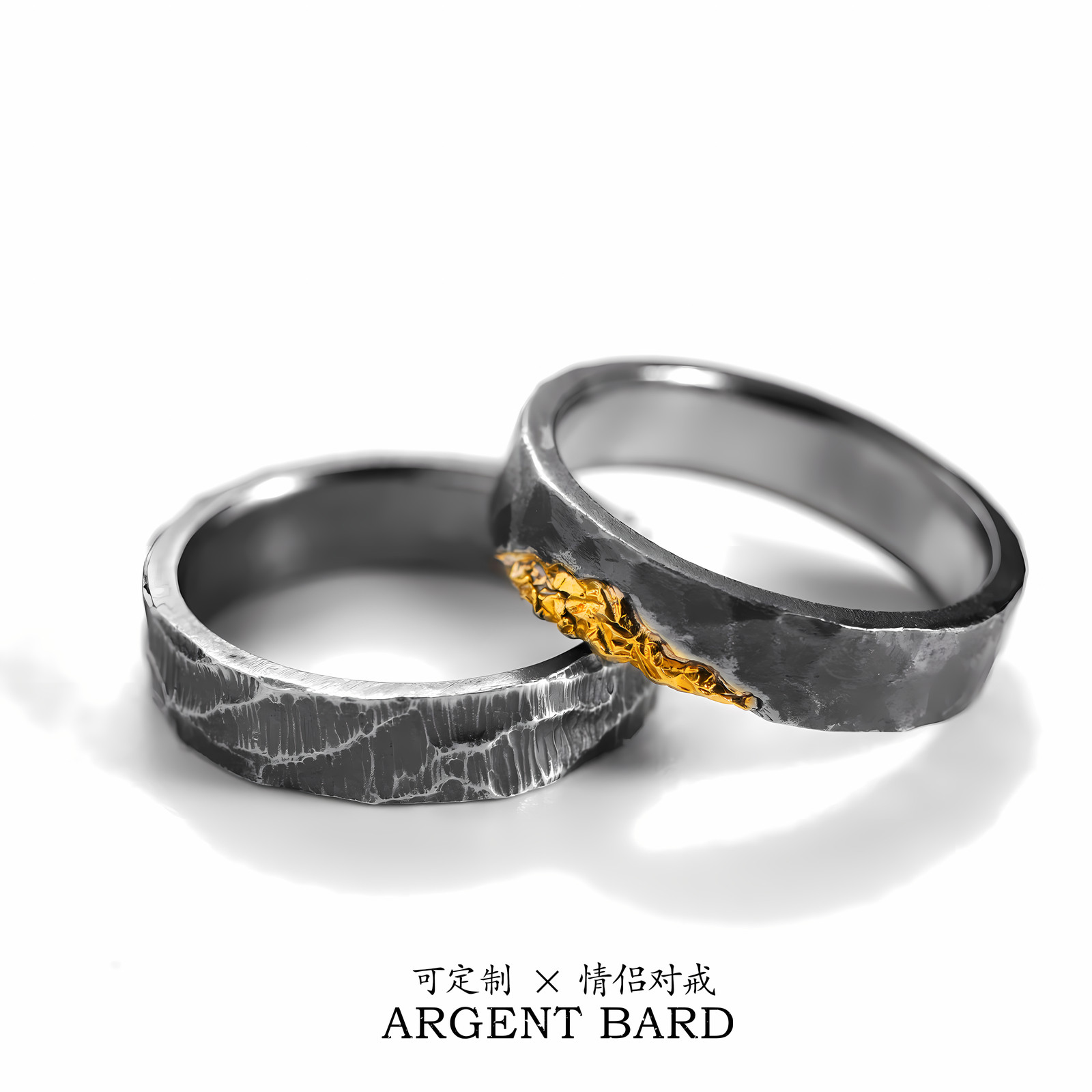 银诗人 纯银戒指情侣限定对戒可定制男女士款闭口简约款,淘宝优惠券,粉丝福利购,淘宝优惠卷