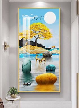 客厅玄关北欧风走廊尽头装饰画