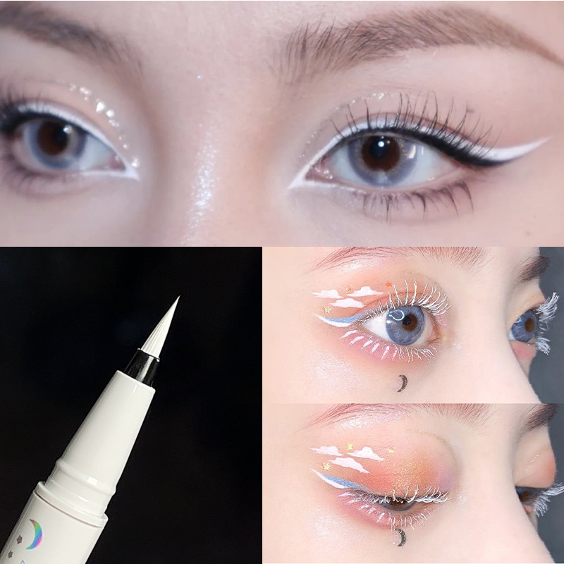 novo白色眼线液笔防水不晕染持久易上色极细毛刷头COS妆白色彩绘,淘宝优惠券,粉丝福利购,淘宝优惠卷