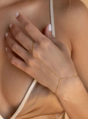 Stainless Steel Bracelets Zircon Pendant Long Chains Fashion