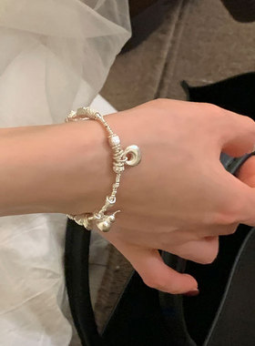 小葫芦胖福碎银盘缠手链