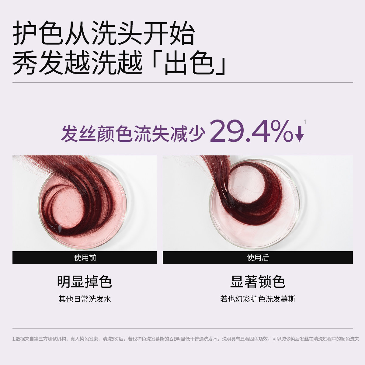 【固色护色】Roye若也固色去黄洗发水慕斯护色非补色锁色洗头水