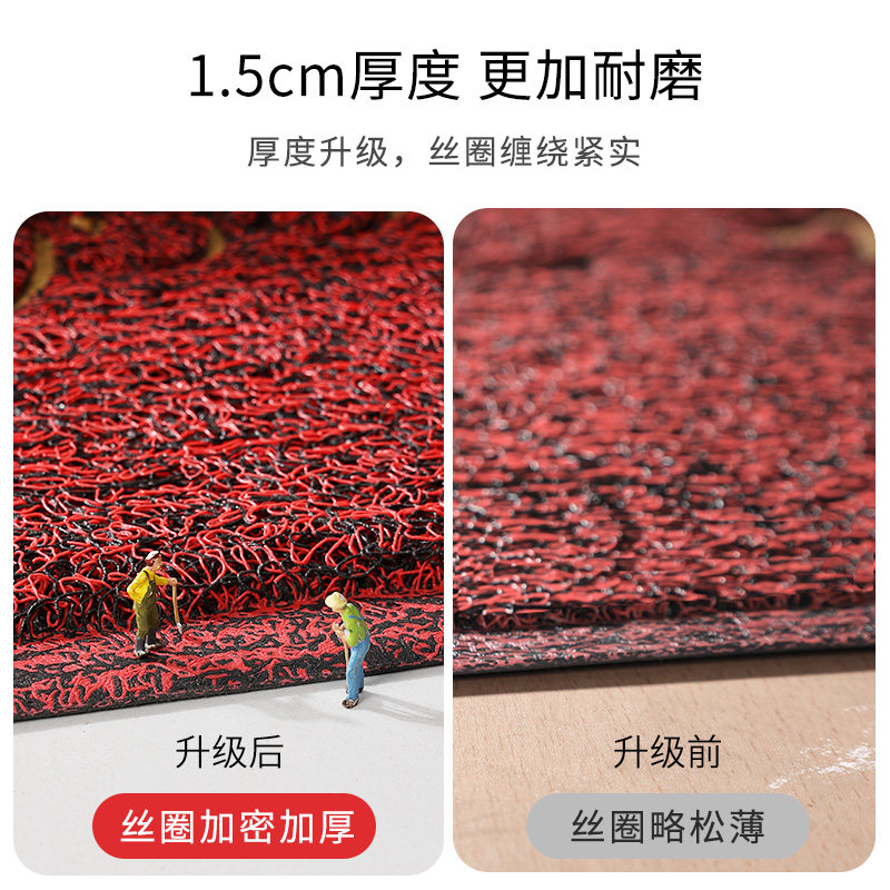 门口地垫入户门垫进门脚垫门外防滑耐脏垫子室外红色出入平安地毯,淘宝优惠券,粉丝福利购,淘宝优惠卷