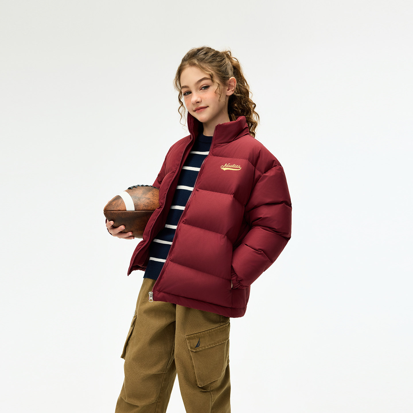 【高蓬云盾】NAUTICA童装 男童女童羽绒服短款儿童面包服休闲外套,淘宝优惠券,粉丝福利购,淘宝优惠卷