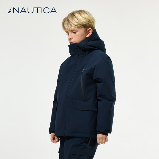 NAUTICA Children's Clothing Boys and Girls Down Jackets Outdoor Charge Children's Autumn and Winter Outerwear