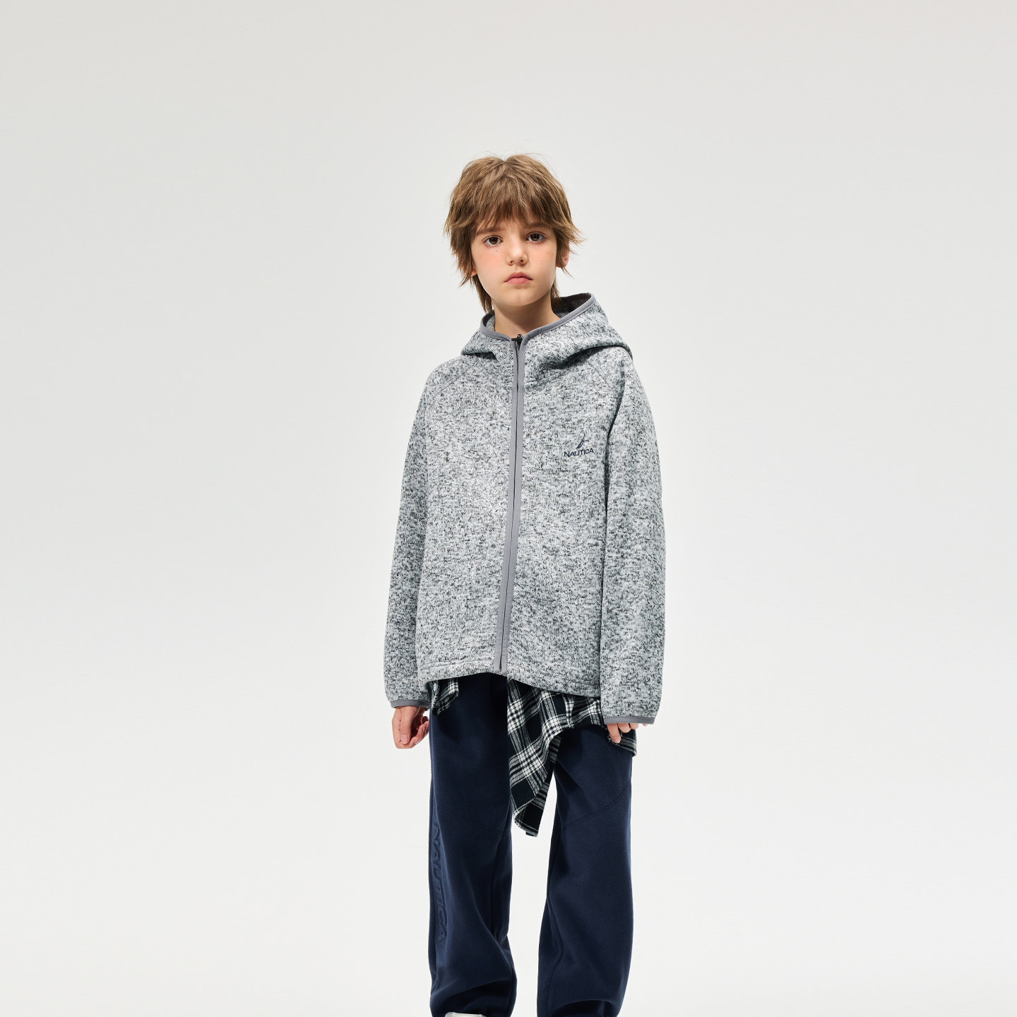 【花纱绒】NAUTICA童装 男童女童连帽外套秋冬季儿童加绒外衣保暖,淘宝优惠券,粉丝福利购,淘宝优惠卷