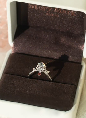 百变小樱钻戒轻奢S925魔法棒戒指