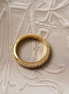 埃菲尔小众风轻奢面精工微镶婚戒