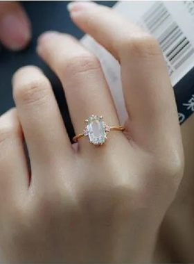 纯银戒指欧美复古风轻奢