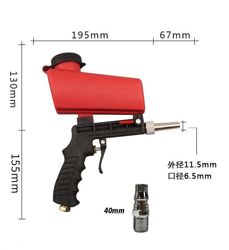 气动工具气动喷砂枪小型手持式喷砂枪可携式气动喷砂枪 - 图1