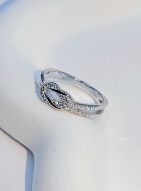 S925纯银莫比乌斯戒指女简约时尚