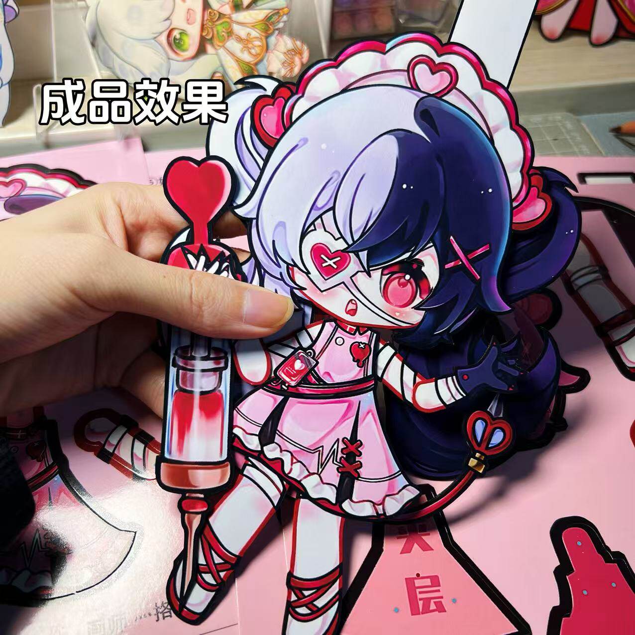 元梦之星暗星甜心护士可动纸片人成品手工DIY大王别抓我材料包,淘宝优惠券,粉丝福利购,淘宝优惠卷