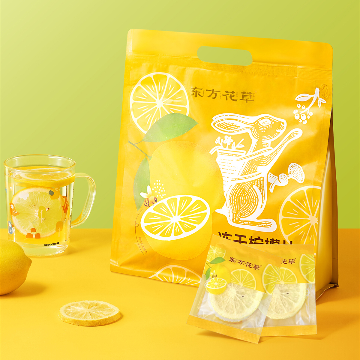 【热卖爆款】蜂蜜柠檬冻干柠檬片茶包水果茶冷泡柠檬泡水花茶果茶 - 图2