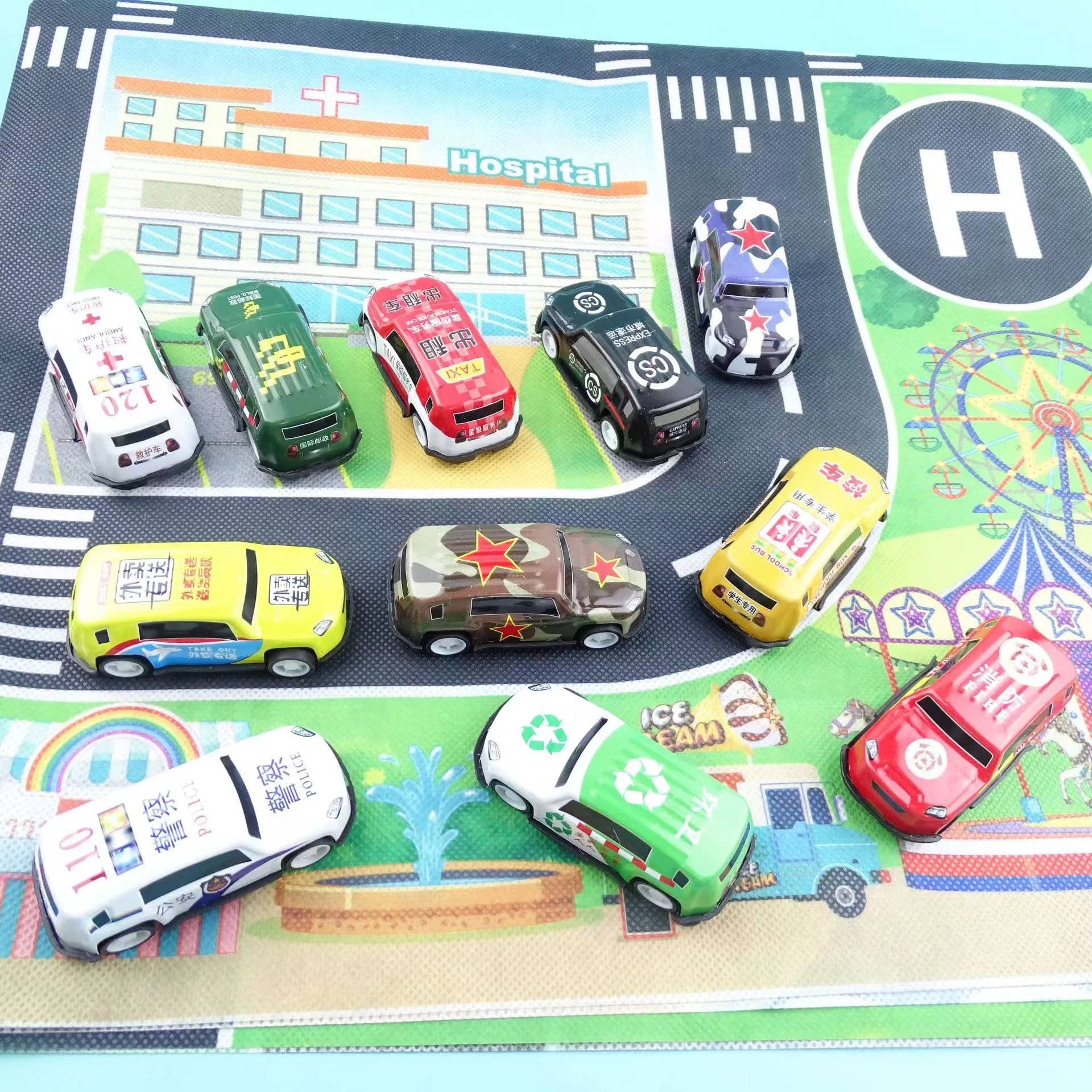 儿童警车玩具合金车模铁皮小汽车男孩3-6岁警察车消防车城市越野1,淘宝优惠券,粉丝福利购,淘宝优惠卷