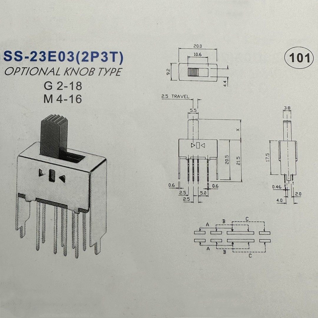 高品质 SS23E03G15拨动滑动开关8脚3档扣动直插立式2只固定,淘宝优惠券,粉丝福利购,淘宝优惠卷
