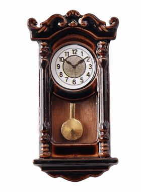 1/12th Scale Doll House Wall Clock Classic Simulation Wall C
