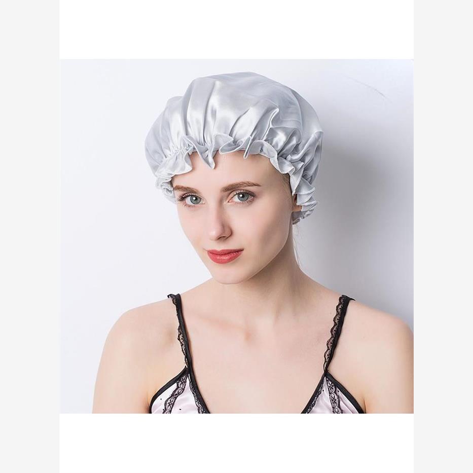 Large 100 Silk Sleeping Cap For Women Hair Bonnets Head Cove - 图1