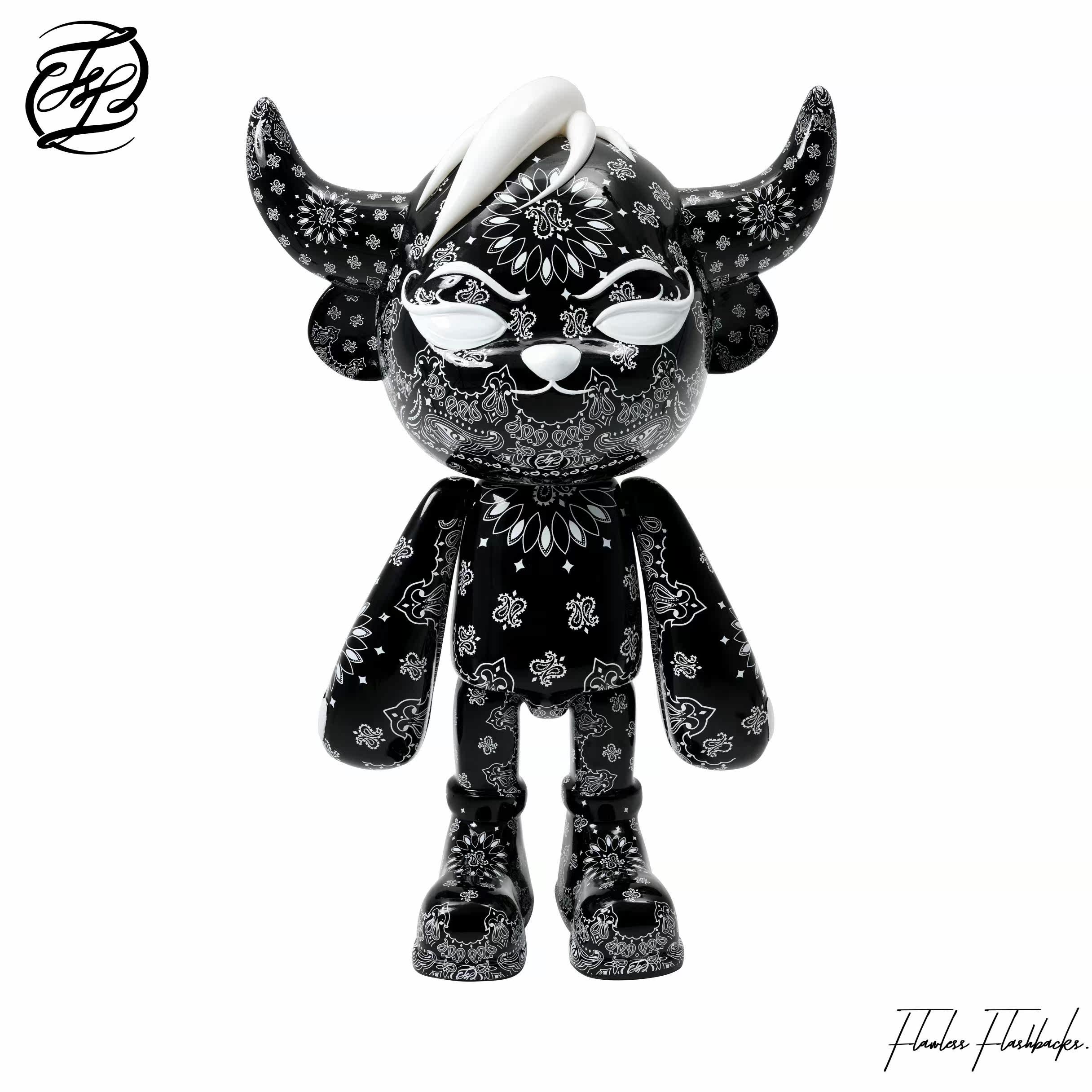 【fbfl】cowbear腰果花潮玩公仔中号70cm(限量收藏版)x腰果花短袖