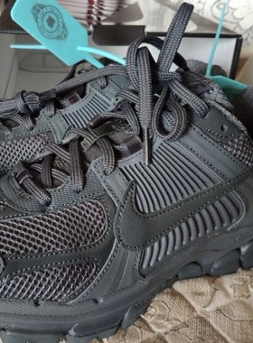 适配Nike Air Zoom Vomero 5低帮跑步鞋黑色扁形鞋带黑武士窄鞋绳
