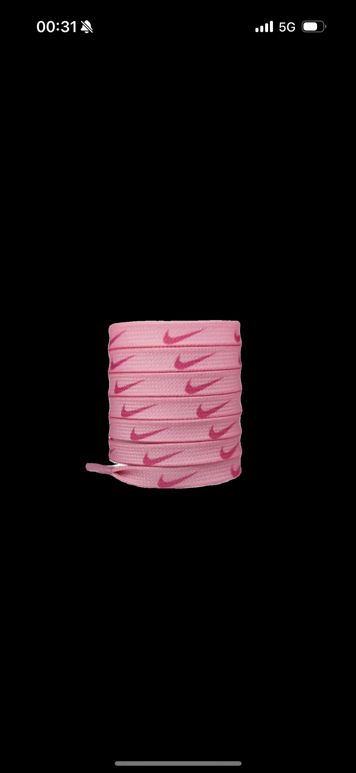 适配彩色情人节空军一号AF1鞋AJ1耐克nike渐变扎染蓝粉色扁鞋带绳