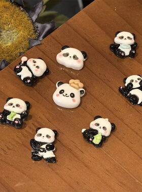 新款卡通熊猫鞋带扣男孩儿童运动鞋装饰扣鞋花女童鞋子配饰挂件