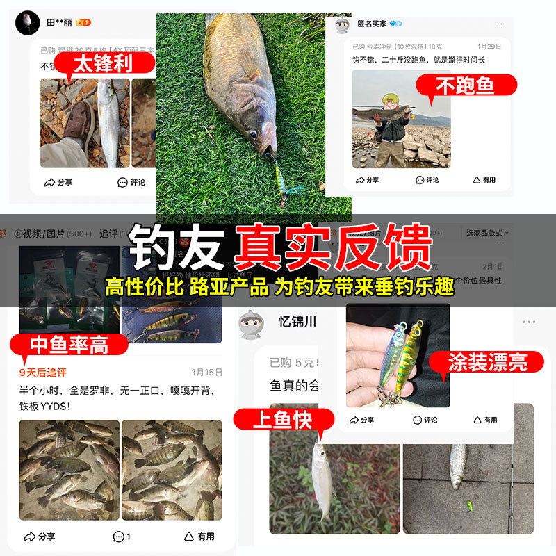 铁板路亚饵远投钓翘嘴专用路亚假饵套装海钓vib亮片飘落鲈鲅鱼饵-图3