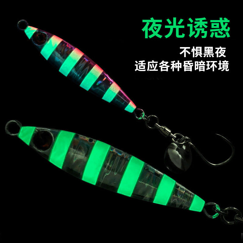 风鲨小胖子铁板近海慢摇铁板饵带亮片单钩船钓海钓鲅鱼刀鱼路亚饵,淘宝优惠券,粉丝福利购,淘宝优惠卷