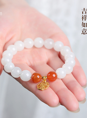 羊脂玉手串手链小禾玉坊和田玉