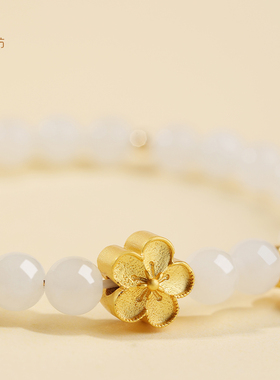 小禾玉坊和田玉白玉手链手串