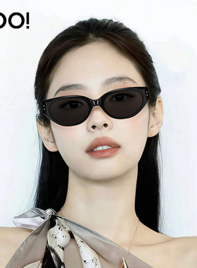 gm章若楠同款猫眼窄框墨镜rococo