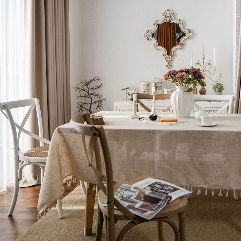 日系棉麻布艺桌布文艺简约风餐桌布长方形日式亚麻台布茶几小桌布,淘宝优惠券,粉丝福利购,淘宝优惠卷
