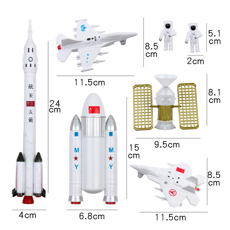 星球航空火箭蛋糕装饰摆件太空卫星宇航员航天员儿童生日烘焙插件 - 图3