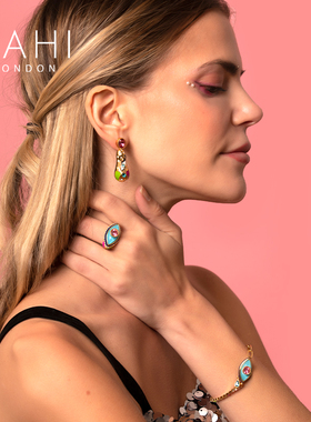 sahi情人之眼双拼带钻眼睛手链