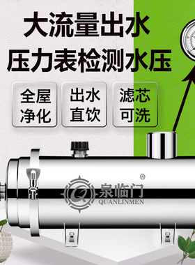 管道泥沙农村前置过滤中央净水器