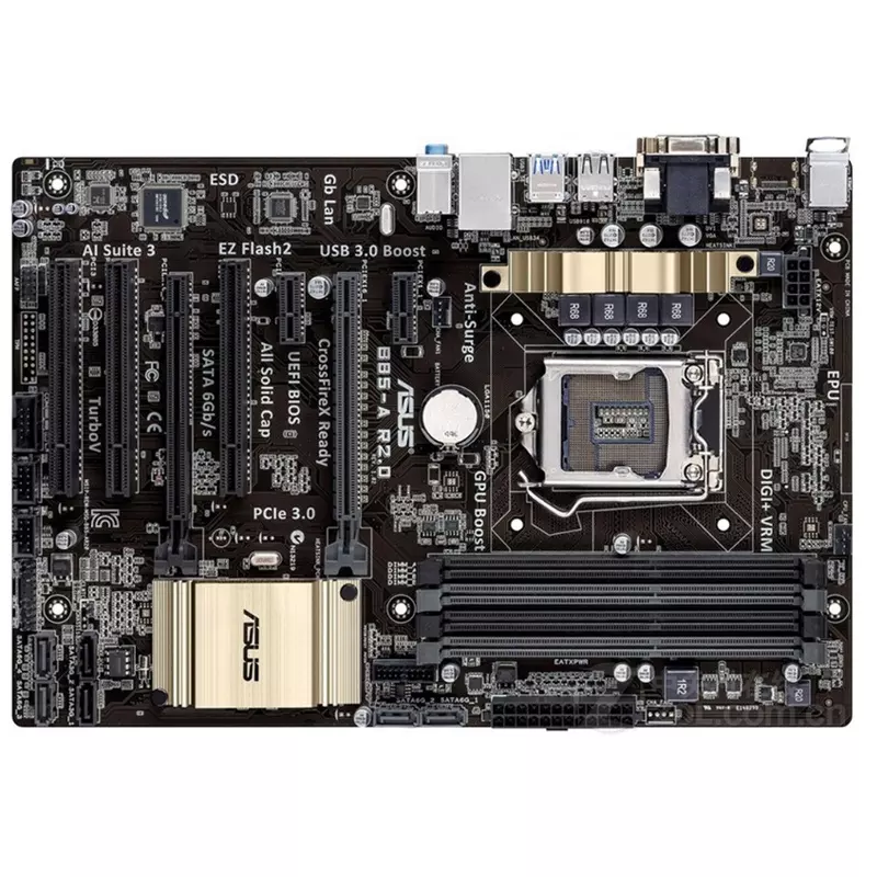 华硕B85-A R2.0 台式机主板支持LGA1150 针脚 DDR3 库存