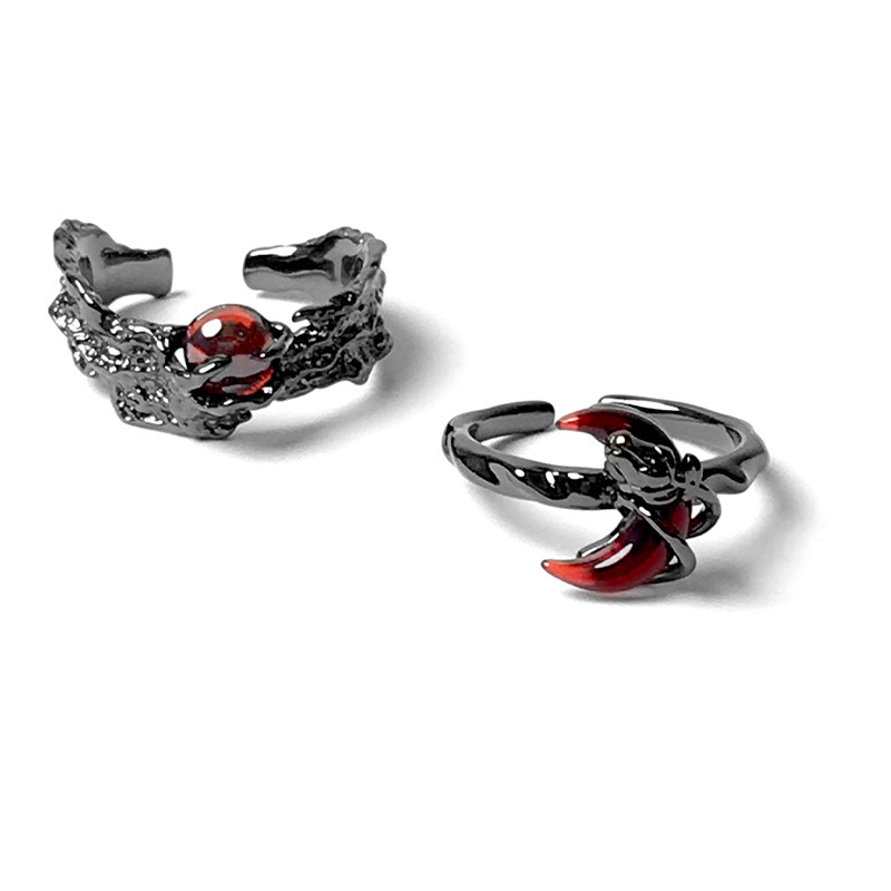 Two-color dark open ring niche design