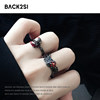 Two-color dark open ring niche design