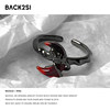 Two-color dark open ring niche design