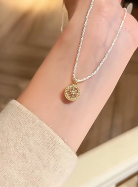 八芒星罗盘项链女高级感轻奢小众