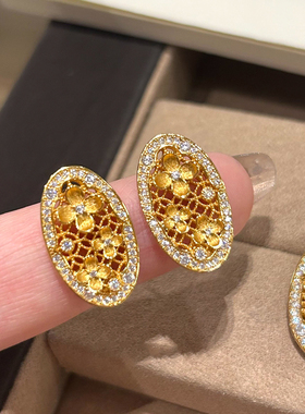 新中式花窗吊坠项链女款2025新款