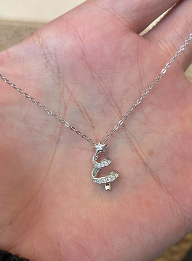 银色星星圣诞树项链女款2025新款