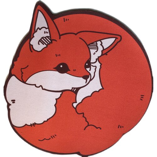 小狐狸团办公桌面鼠标垫桌垫防滑可爱动物原创设计furry鲸岛文创 - 图3