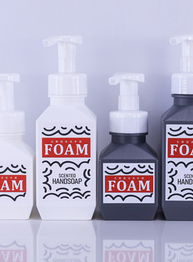 浴室柜装饰品摆件起泡瓶分装瓶子