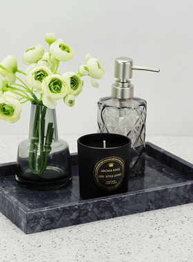 卫生间摆件托盘套装样板间装饰品